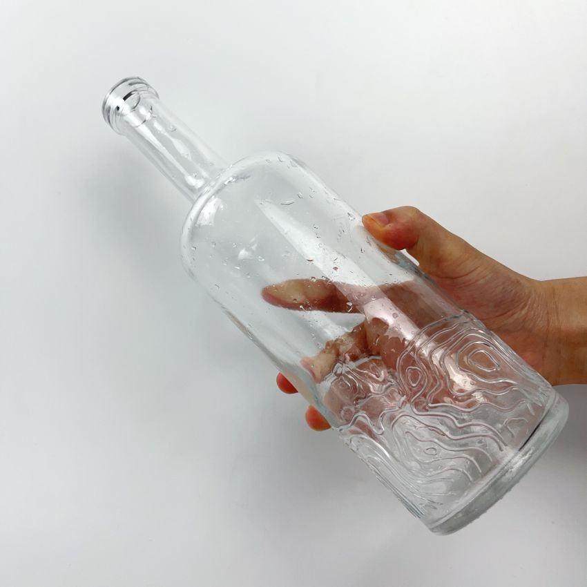 750ml 580g Tequila Vodka Brandy Whiskey Gin Empty Popular Classical Medium Length Neck Glass Bottles